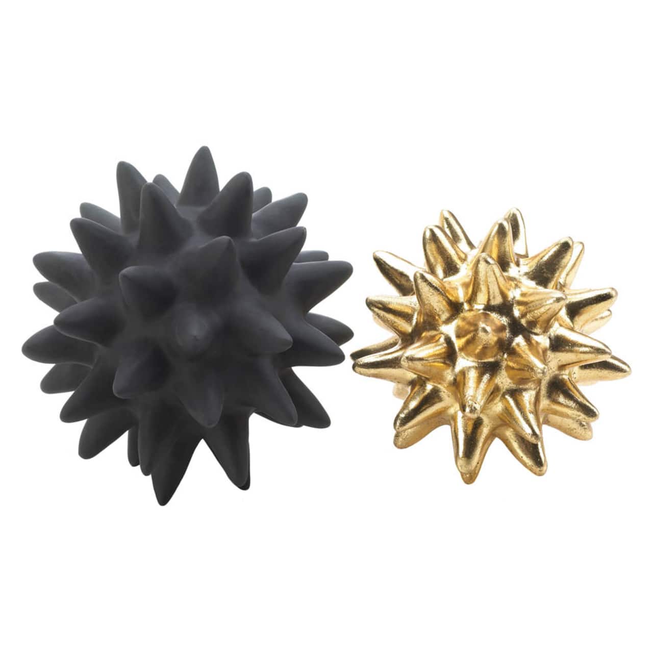 Nikki Chu Storico Black and Gold Spike Sculptures
